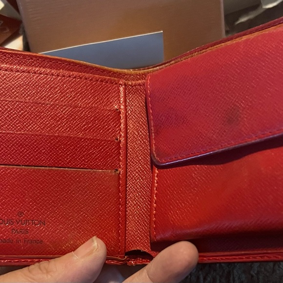 Louis Vuitton Red Epi Bi-fold Wallet - Picture 12 of 15